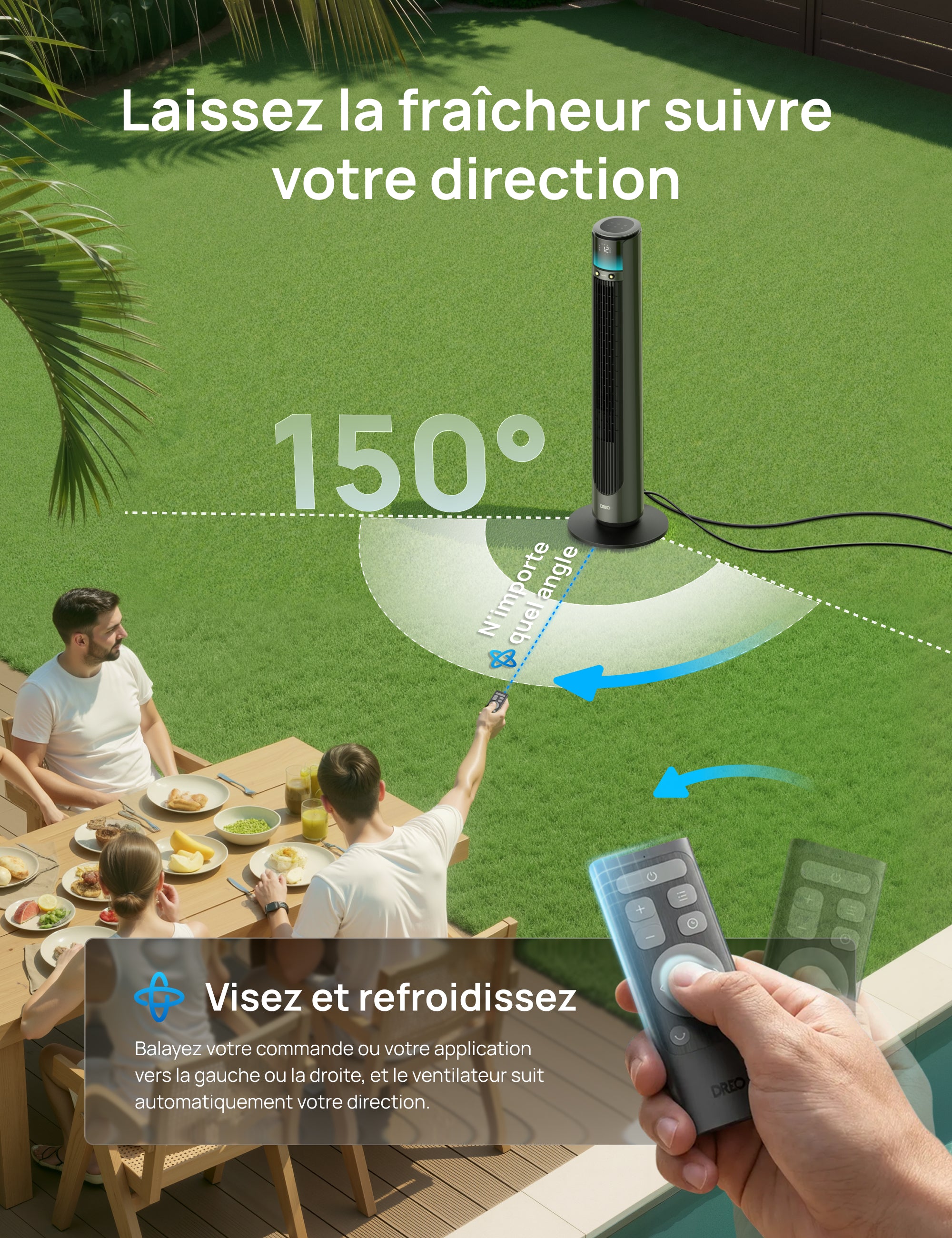 Ventilateur brumisateur d'extérieur TurboCool™ 711AS