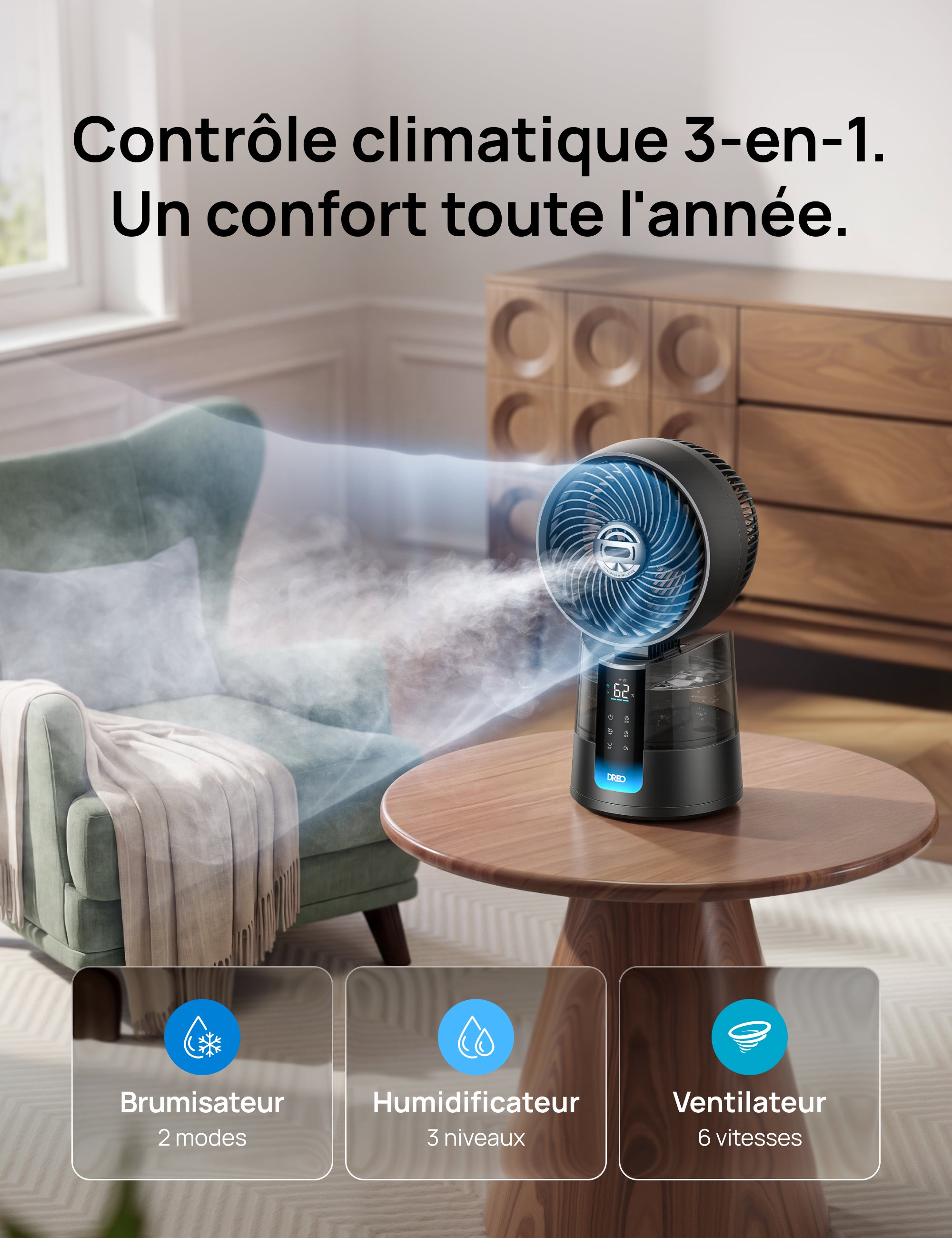 Ventilador nebulizador TurboCool™ 516S