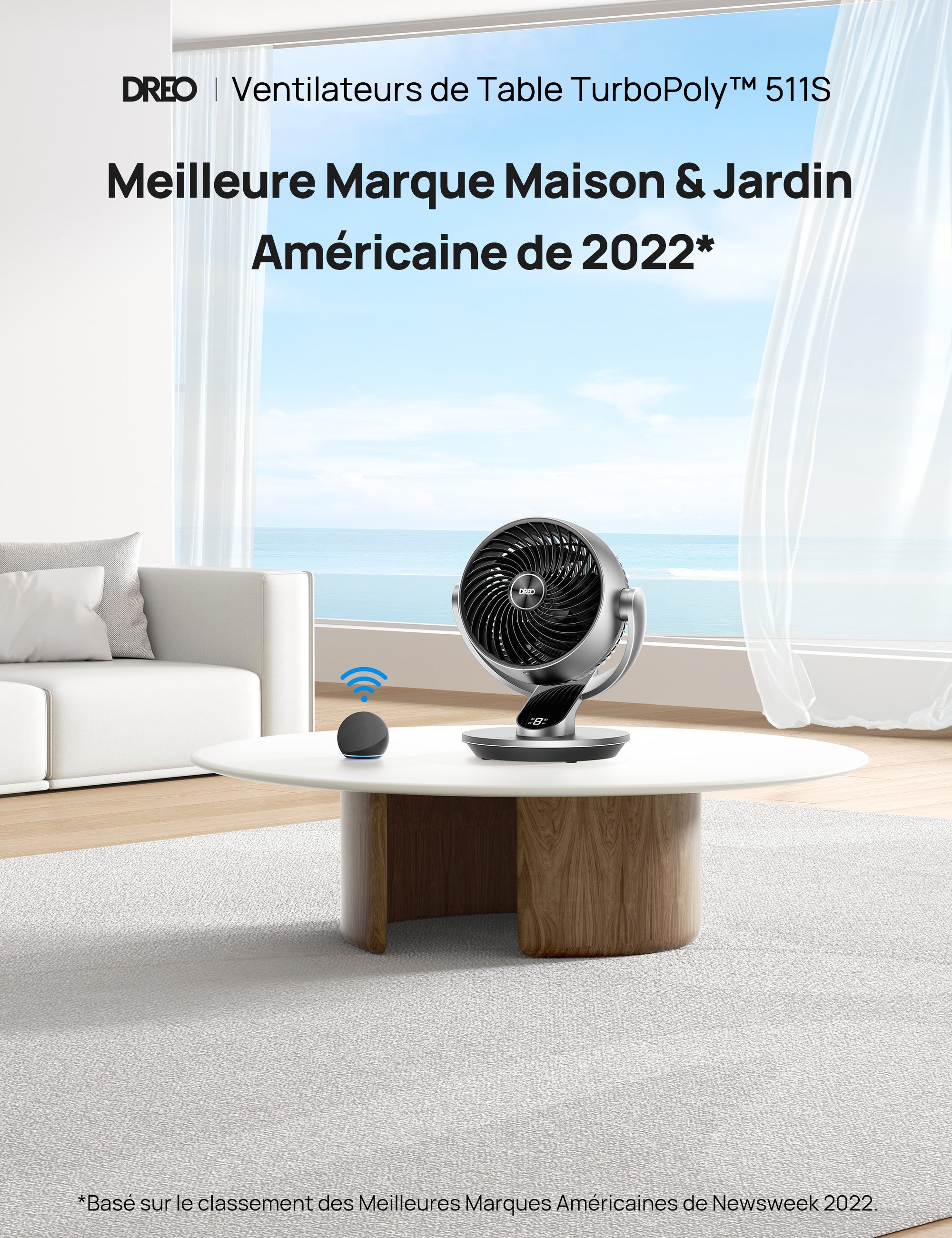 Ventilateur de Table TurboPoly™ 511S
