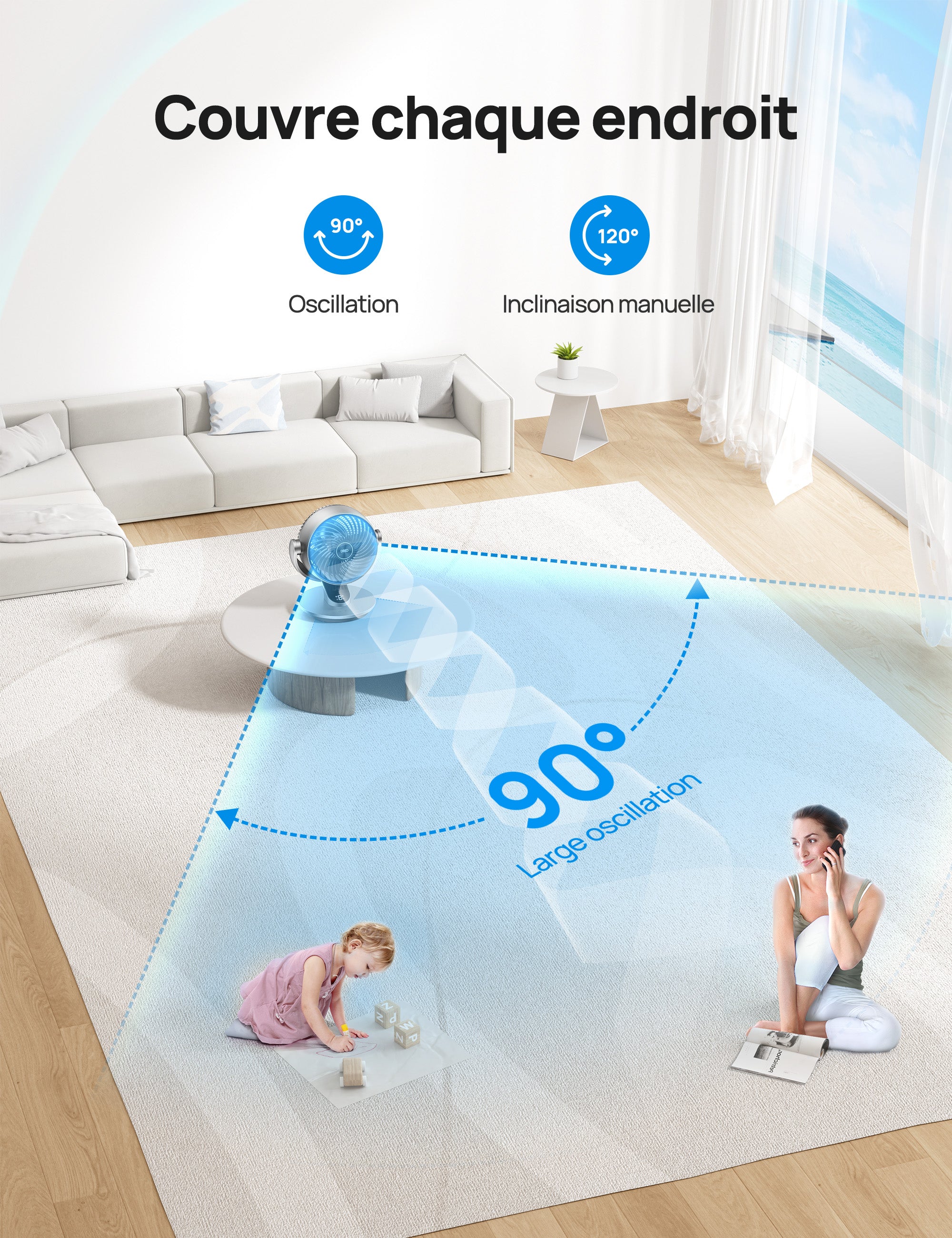 Ventilateur de Table TurboPoly™ 511S