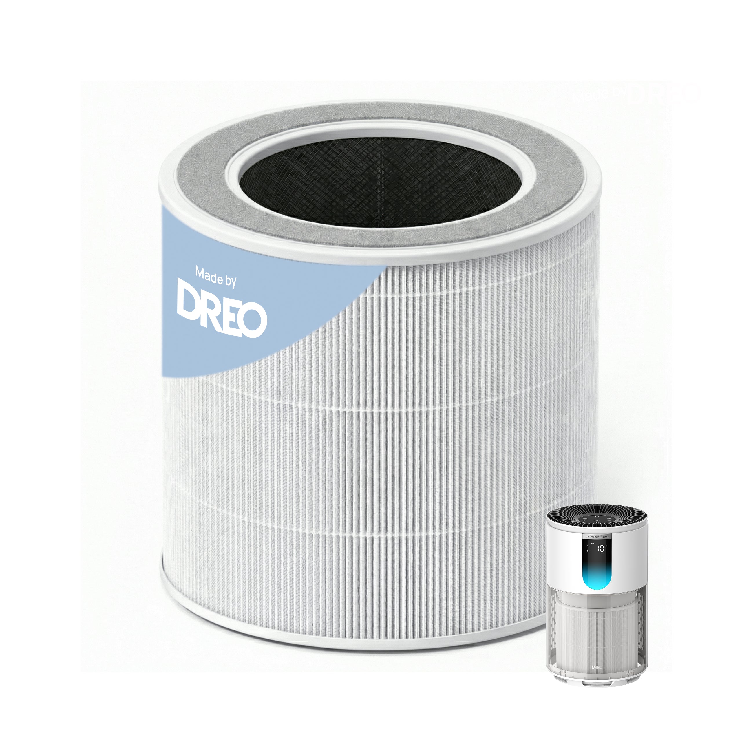 Filtre HEPA 3-en-1 pour Purificateur d’Air DREO 539/539S Blanc