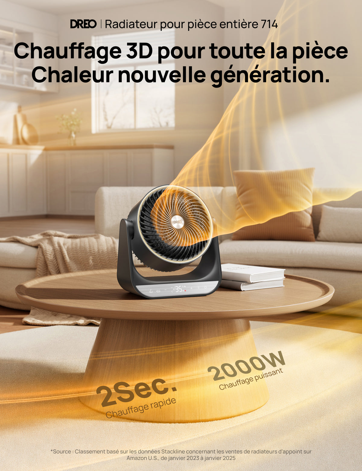 Chauffage pour toute la pièce 714S