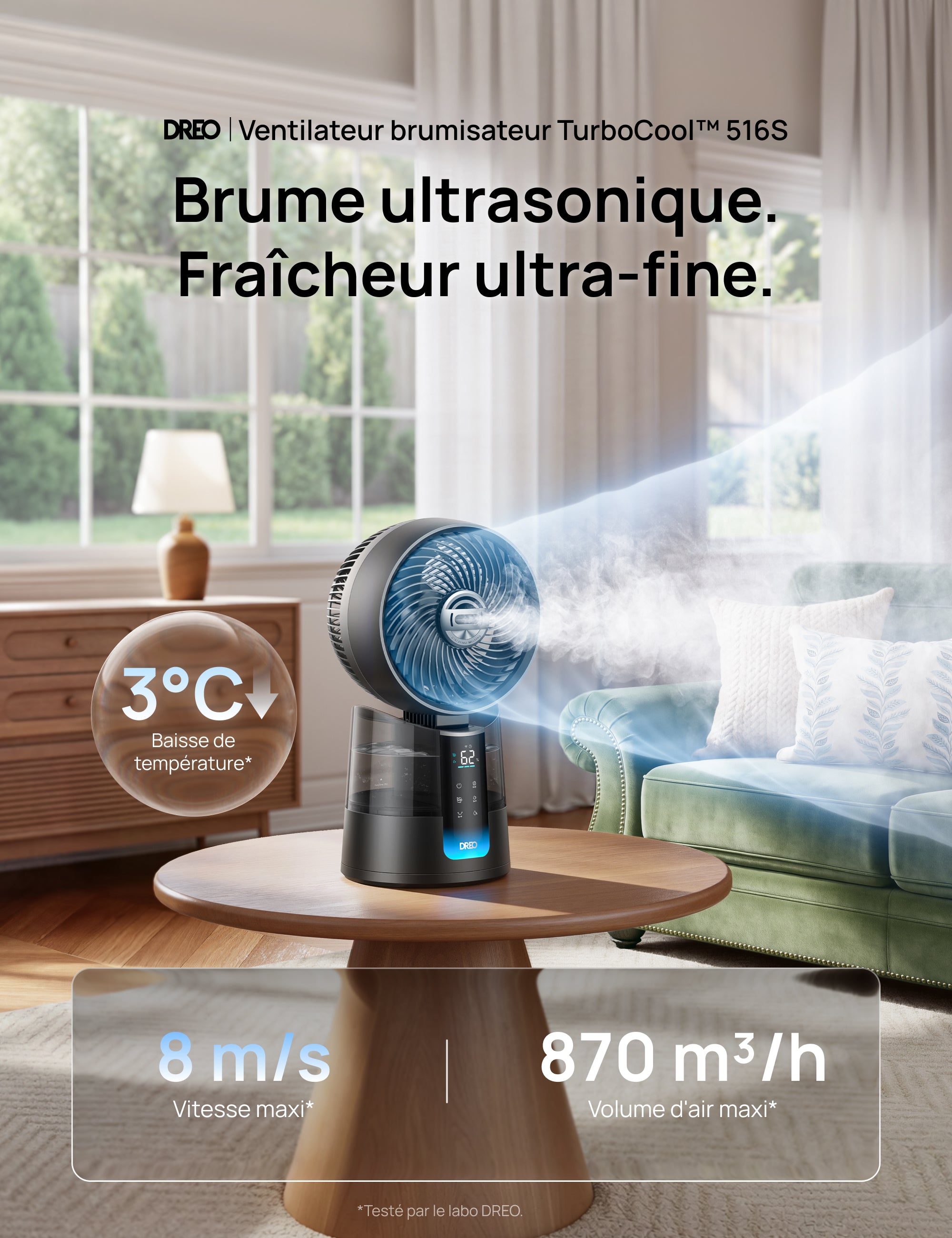 Ventilador nebulizador TurboCool™ 516S