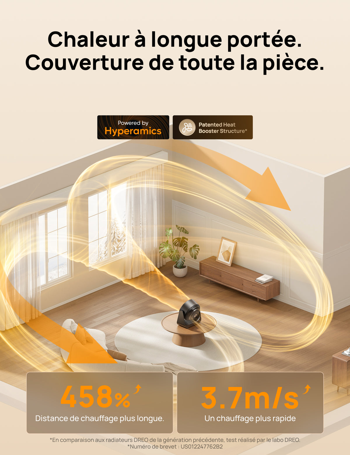 Chauffage pour toute la pièce 714S
