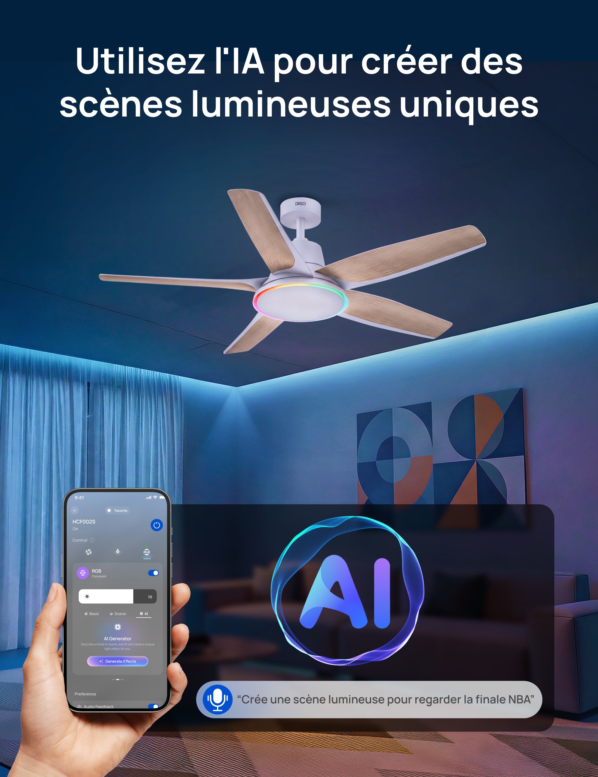 Ventilateur de Plafond 712S